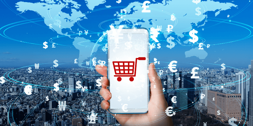 Global E-Commerce Illustration